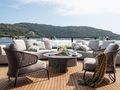 MANGUSTA GRANSPORT 45 - aft alfresco lounge MANGUSTA GRANSPORT 45 - aft alfresco lounge