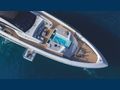 MANGUSTA GRANSPORT 45 foredeck lounging area and jacuzzi