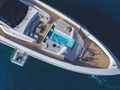 MANGUSTA GRANSPORT 45 foredeck lounging area and jacuzzi