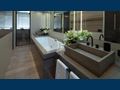 MANGUSTA GRANSPORT 45 master cabin bathroom
