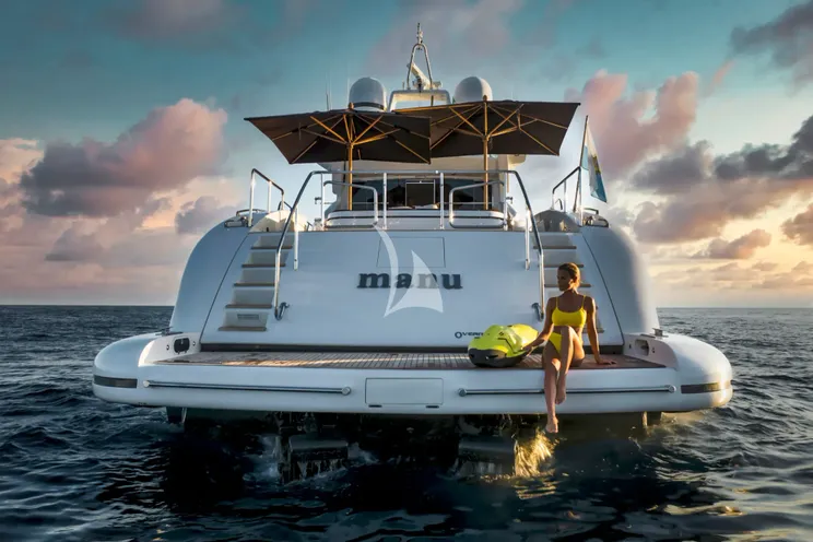 Charter Yacht MANU - Mangusta 92 - 4 Cabins - Porto Cervo - Olbia - Portisco - La Maddalena - Sardinia - Italy