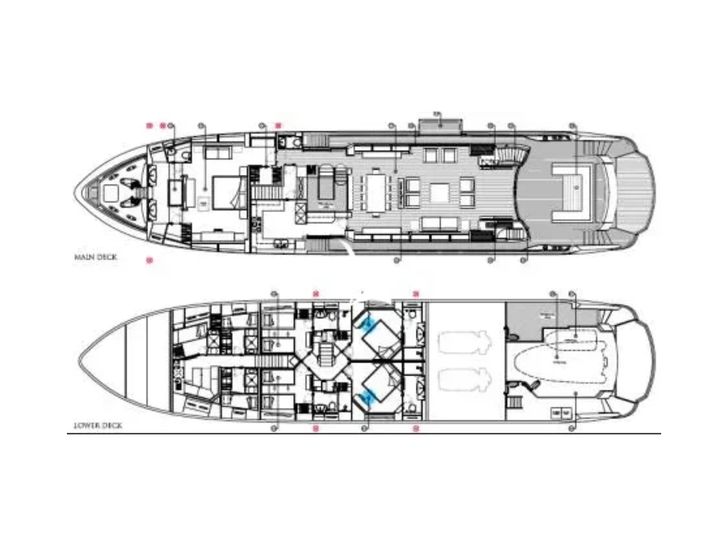 MAORO Sunseeker Predator 115 - layout MAORO Sunseeker Predator 115 - layout