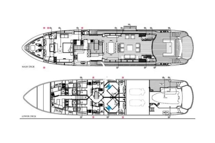 Layout for MAORO Sunseeker Predator 115 - layout