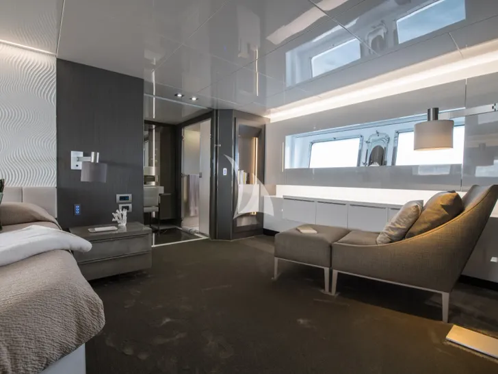 MARCELLO Arcadia 85 - master cabin seating MARCELLO Arcadia 85 - master cabin seating