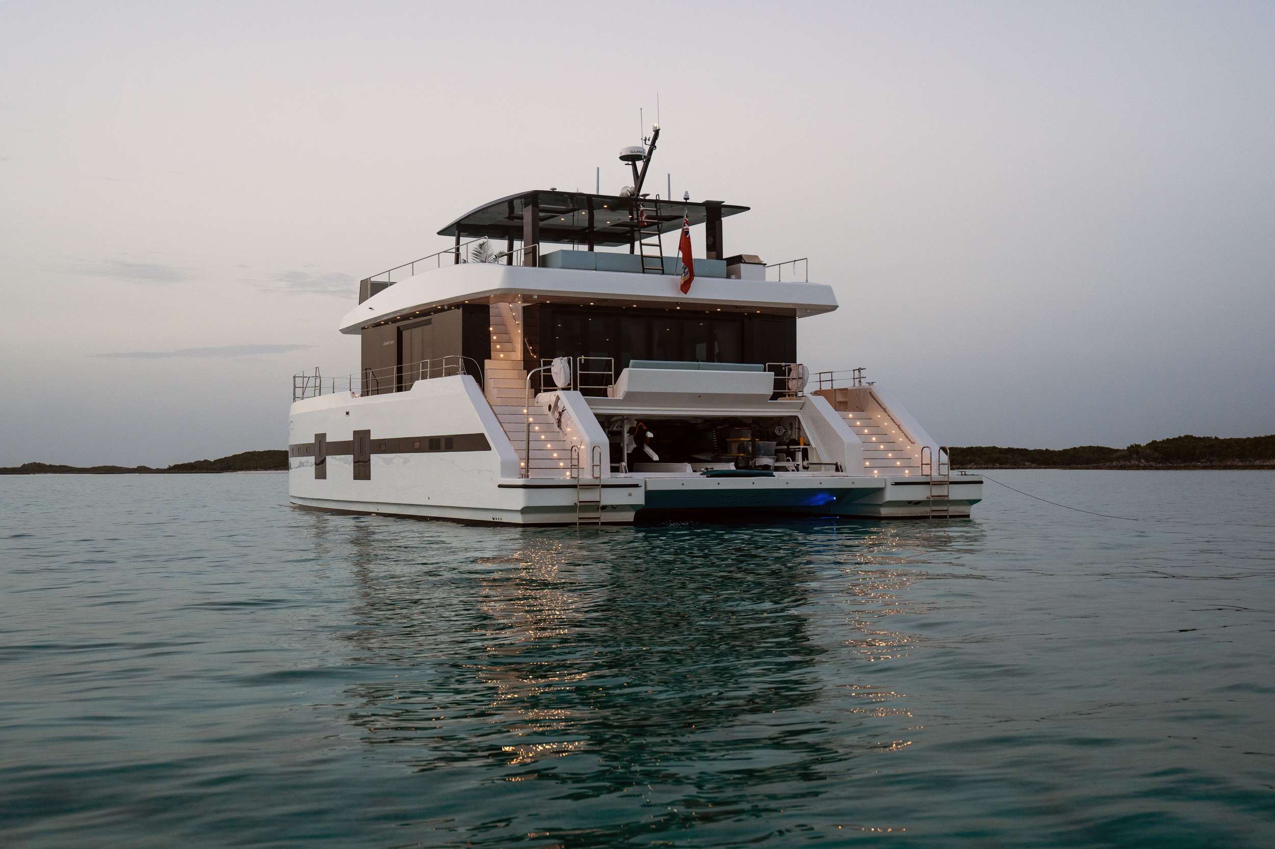 MARIA THERESE Sunreef Supreme 68 - Stern at Night