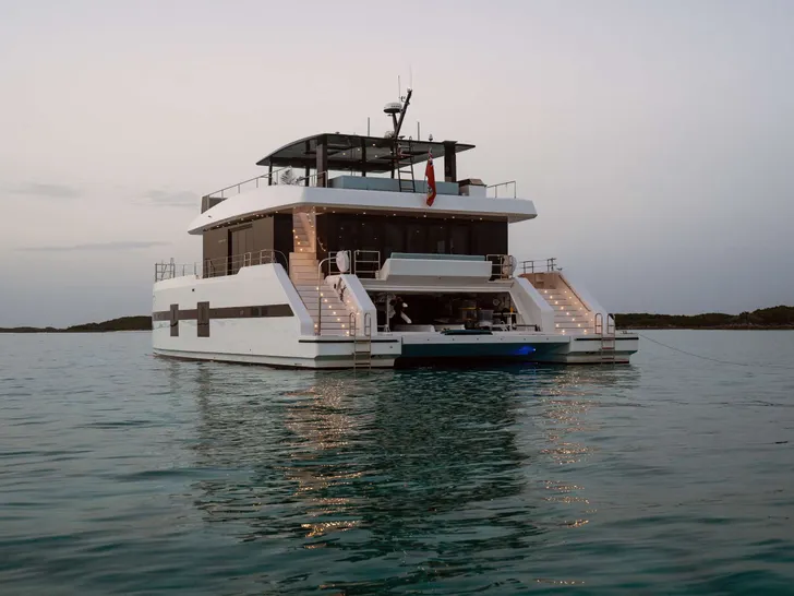 MARIA THERESE Sunreef Supreme 68 - Stern at Night MARIA THERESE Sunreef Supreme 68 - Stern at Night