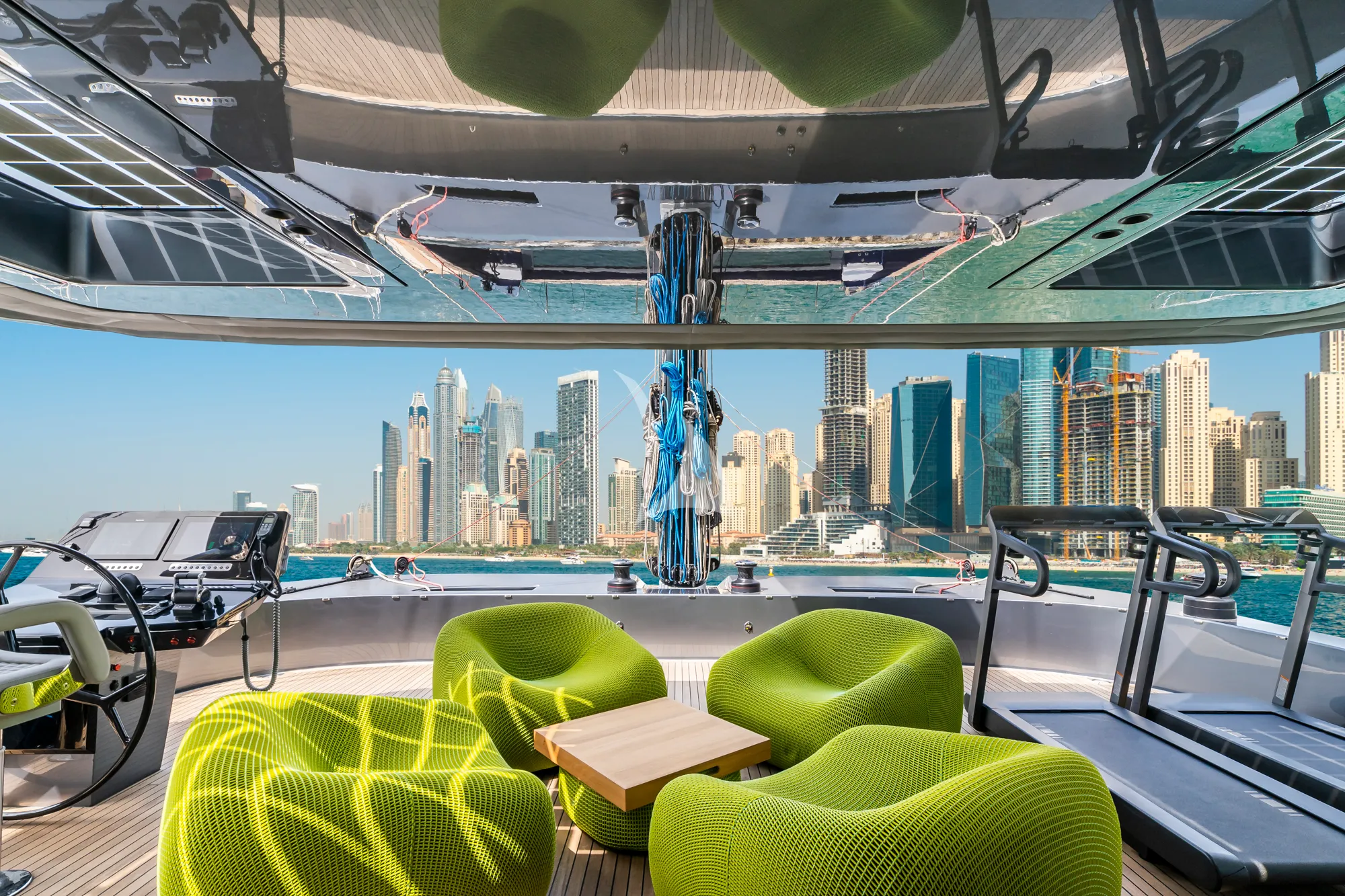 MARIE JOSEPH Sunreef 80 Eco - flybridge lounge