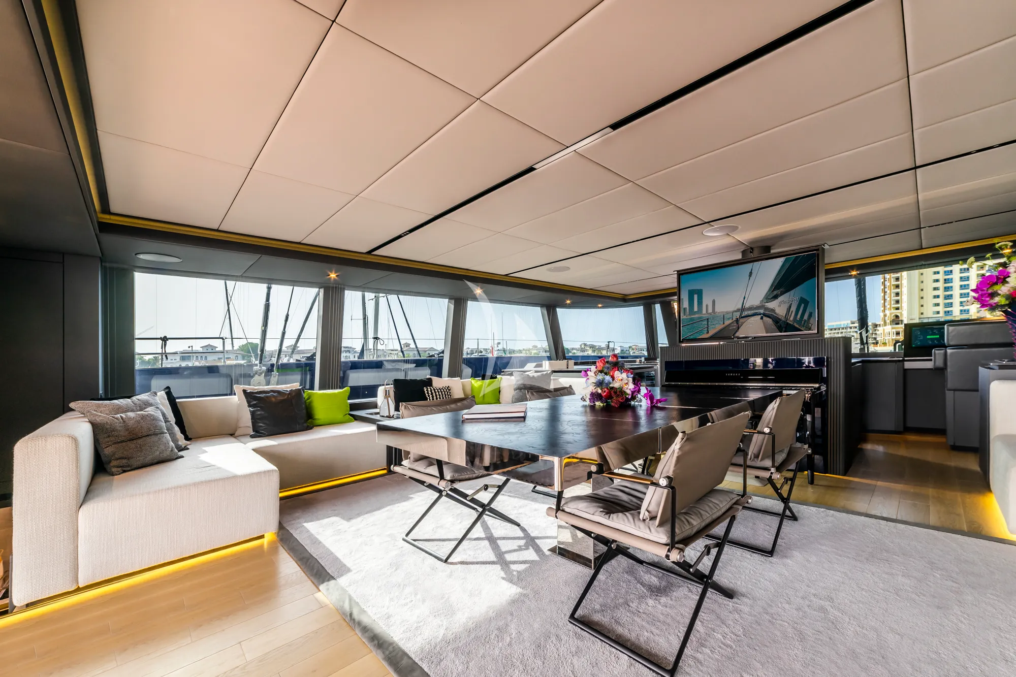 MARIE JOSEPH Sunreef 80 Eco - indoor dining