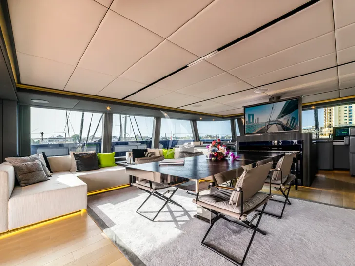 MARIE JOSEPH Sunreef 80 Eco - indoor dining MARIE JOSEPH Sunreef 80 Eco - indoor dining