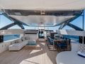 MARICAN FOREVER Ferretti Custom Line 106 - flybridge seating and dining area MARICAN FOREVER Ferretti Custom Line 106 - flybridge seating and dining area
