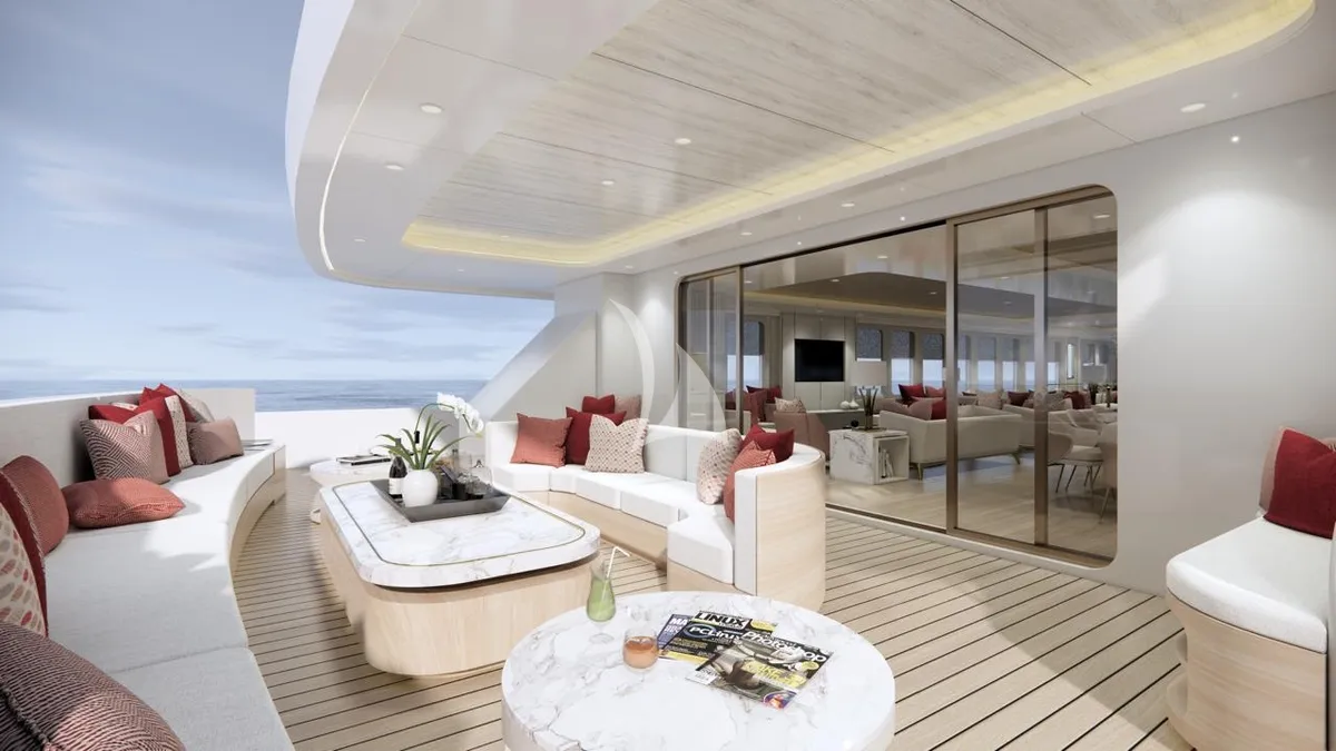 MARMORIS Custom Motor Yacht 40m - aft lounge main deck