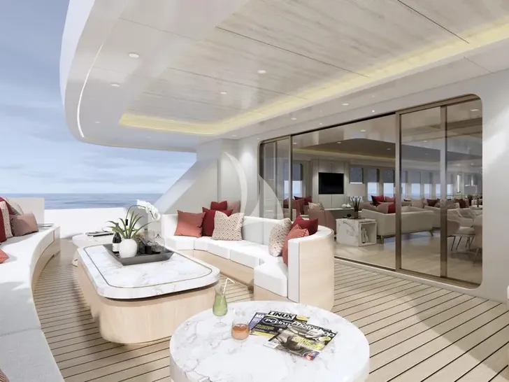 MARMORIS Custom Motor Yacht 40m - aft lounge main deck MARMORIS Custom Motor Yacht 40m - aft lounge main deck