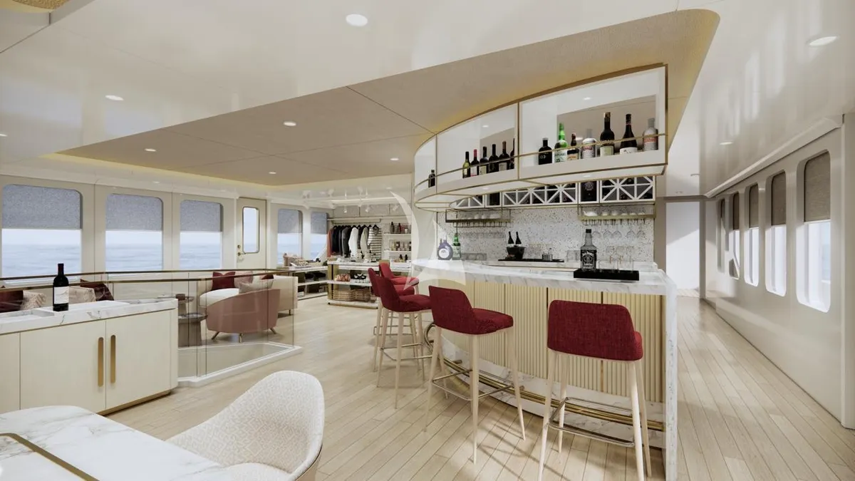 MARMORIS Custom Motor Yacht 40m - main deck bar