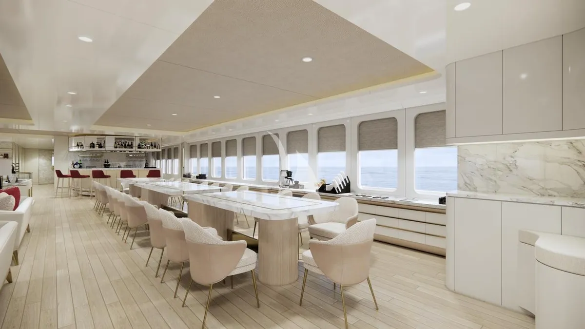 MARMORIS Custom Motor Yacht 40m - main deck dining area