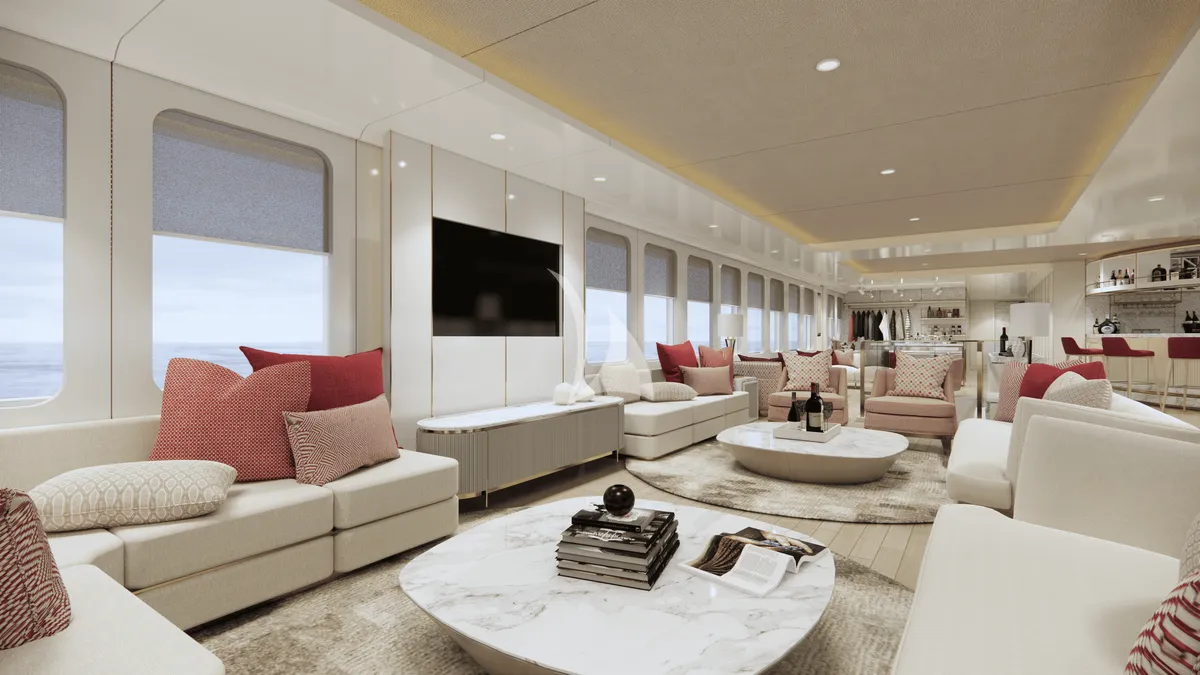 MARMORIS Custom Motor Yacht 40m - main deck salon