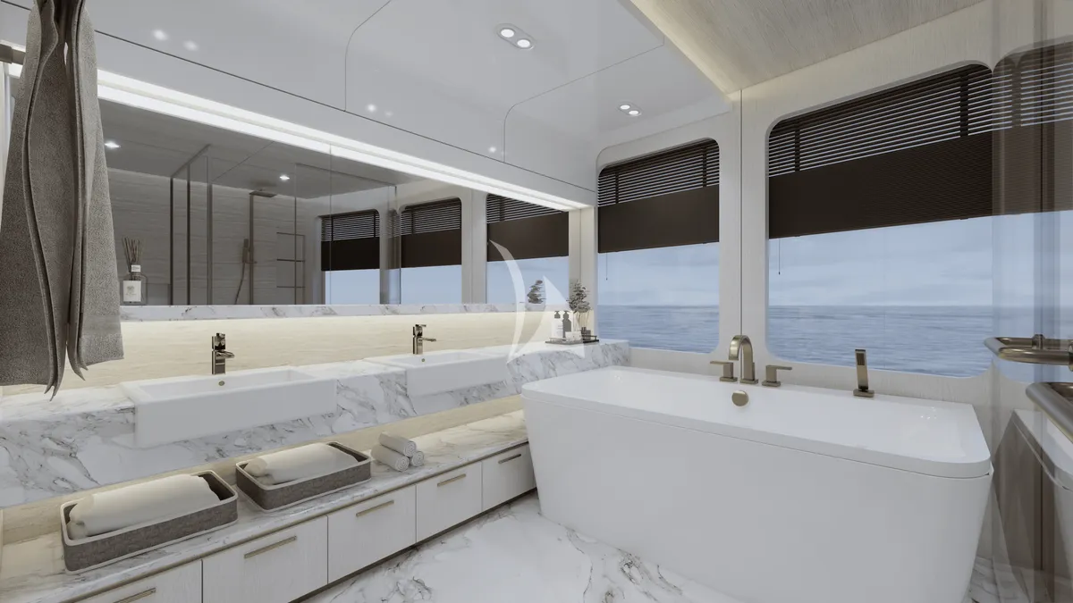 MARMORIS Custom Motor Yacht 40m - master suite bath