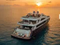 MARMORIS Custom Motor Yacht 40m - profile sailing into sunset MARMORIS Custom Motor Yacht 40m - profile sailing into sunset