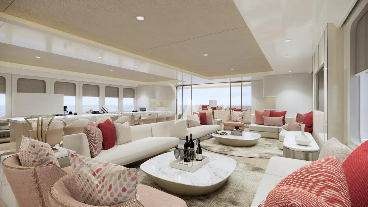 MARMORIS Custom Motor Yacht 40m - salon lounge area