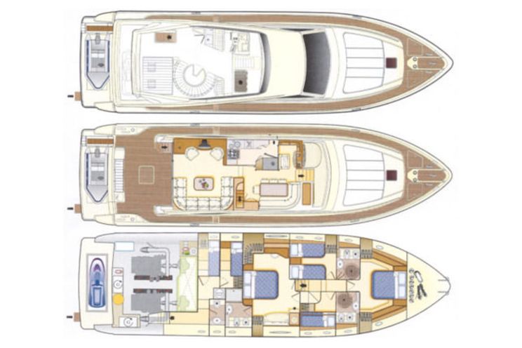Layout for MARY Ferretti 68 - layout
