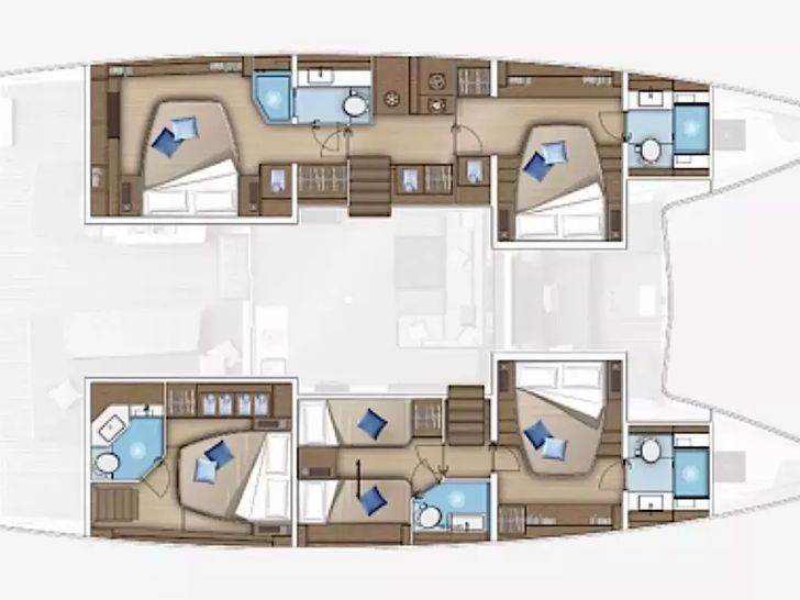 MAUI Lagoon 55 - layout MAUI Lagoon 55 - layout
