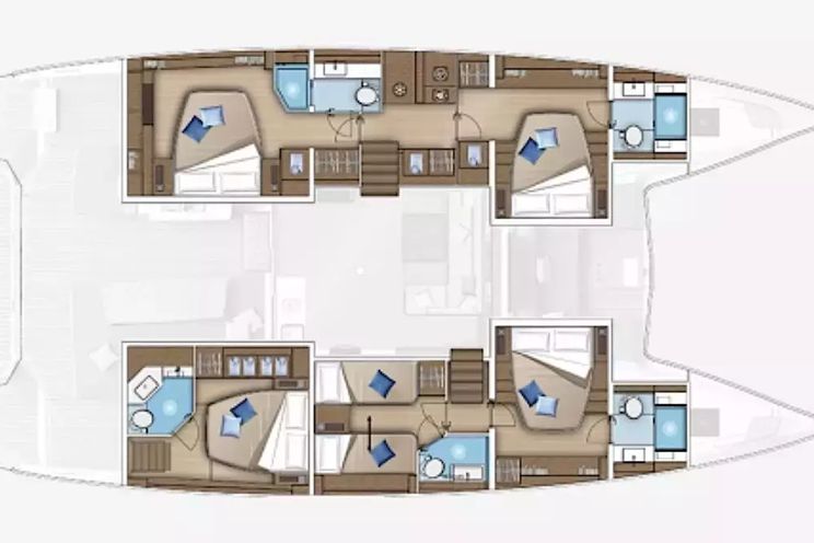 Layout for MAUI Lagoon 55 - layout