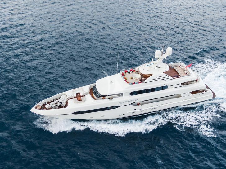 MAXIMILIAN MMIV Sunrise 45 cruising aerial shot MAXIMILIAN MMIV Sunrise 45 cruising aerial shot