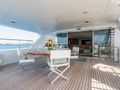 MAXIMILIAN MMIV Sunrise 45 - main aft deck alfresco dining area MAXIMILIAN MMIV Sunrise 45 - main aft deck alfresco dining area
