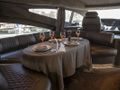 MEDUSA Azimut 68 - indoor dining set up MEDUSA Azimut 68 - indoor dining set up