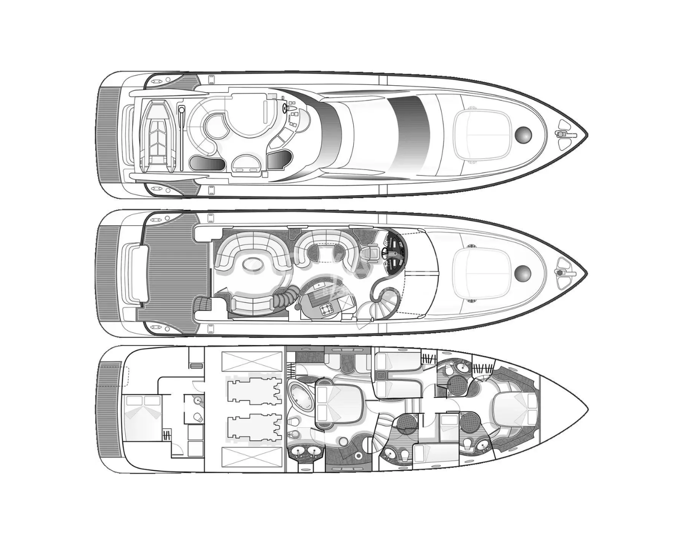 MEDUSA Azimut 68 - layout