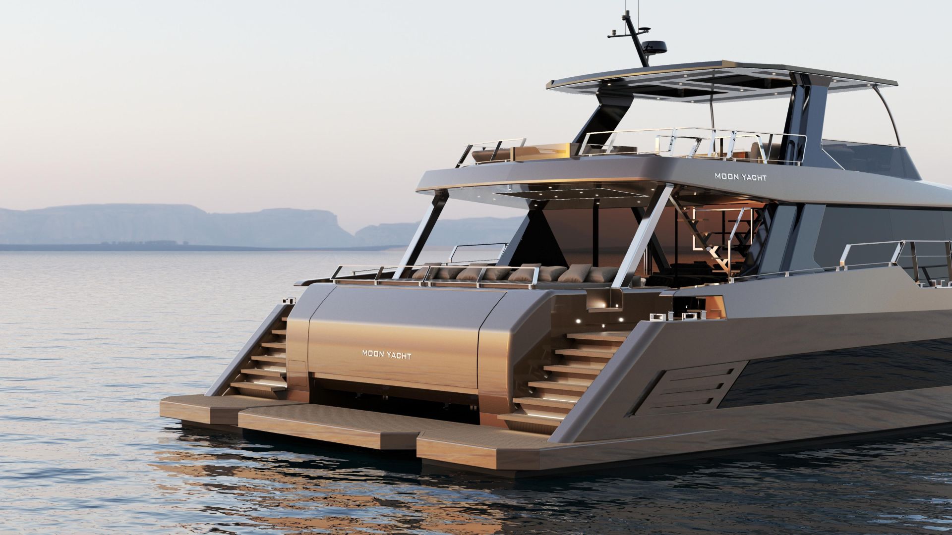 Charter Yacht MELTEMI - Moon Yacht 70 Power - 5 Cabins - Athens - Mykonos - Paros - Cyclades - Greece