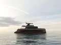 MELTEMI Moon Yacht 70 Power - side profile anchored MELTEMI Moon Yacht 70 Power - side profile anchored