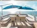 MERCY Sunseeker 121 Yacht - sundeck dining area MERCY Sunseeker 121 Yacht - sundeck dining area