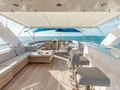 MERCY Sunseeker 121 Yacht - sundeck seating and dining area MERCY Sunseeker 121 Yacht - sundeck seating and dining area