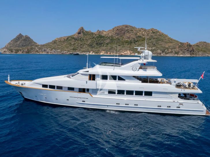 MERVE Broward Marine 40m - side profile MERVE Broward Marine 40m - side profile