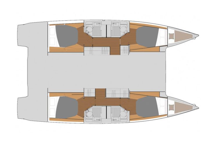Layout for MICHELLE MA BELLE Fountaine Pajot Astrea 42 - layout