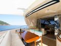 MICLA`S III Riva 72 Splendida - aft deck alfresco dining area MICLA`S III Riva 72 Splendida - aft deck alfresco dining area
