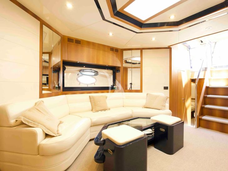 MICLA`S III Riva 72 Splendida - lower deck lounge MICLA`S III Riva 72 Splendida - lower deck lounge