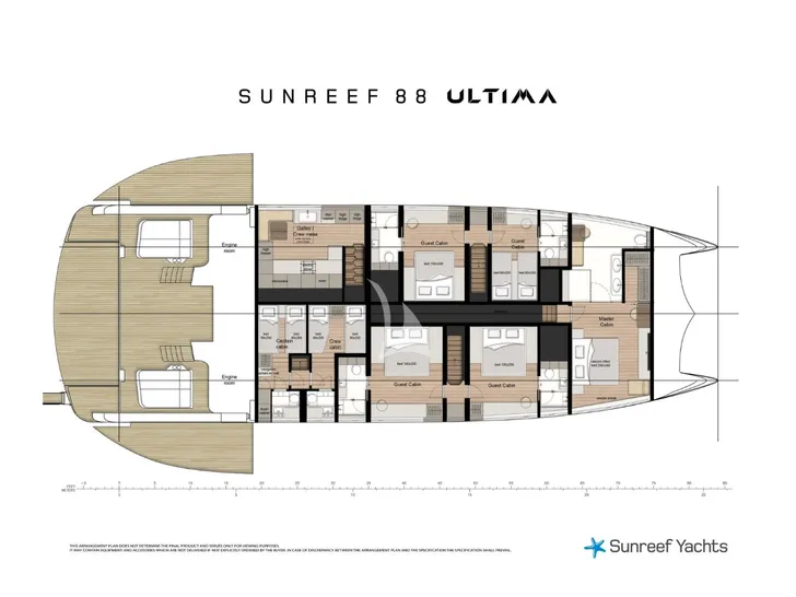 MIIA Sunreef Ultima 88 - cabin layout MIIA Sunreef Ultima 88 - cabin layout
