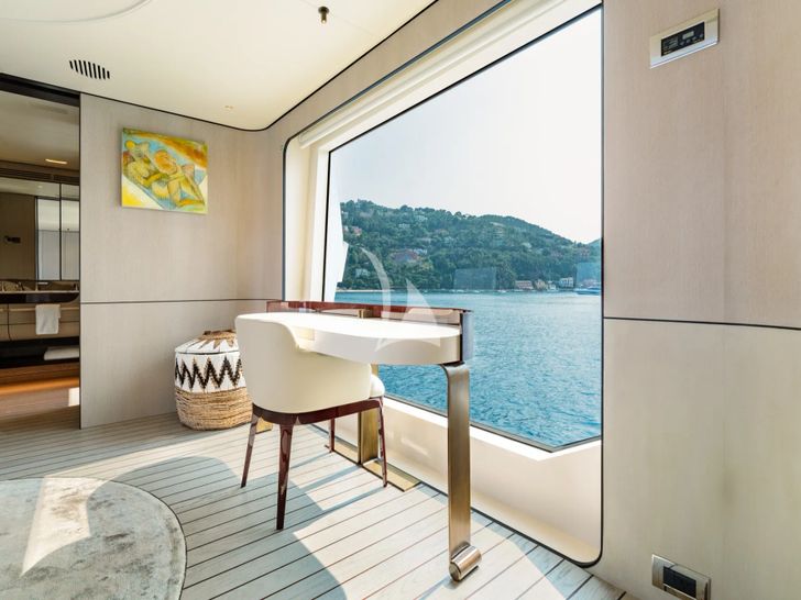 MIKOH Azimut Grande 35m - master cabin work area MIKOH Azimut Grande 35m - master cabin work area