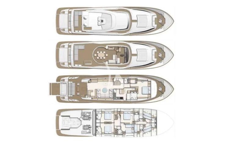 Layout for MILENA Custom Line Navetta 28 - layout