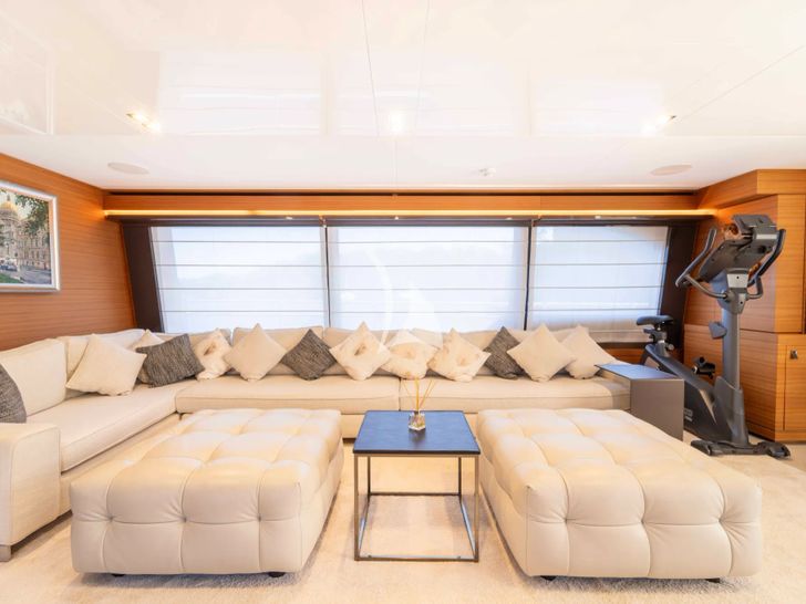MILENA Custom Line Navetta 28 - main saloon seating MILENA Custom Line Navetta 28 - main saloon seating