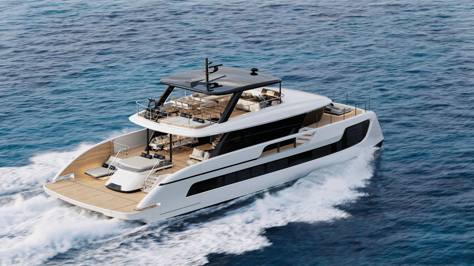 MIM OCEAN 10 Sunreef Ultima 88 - exterior aerial view