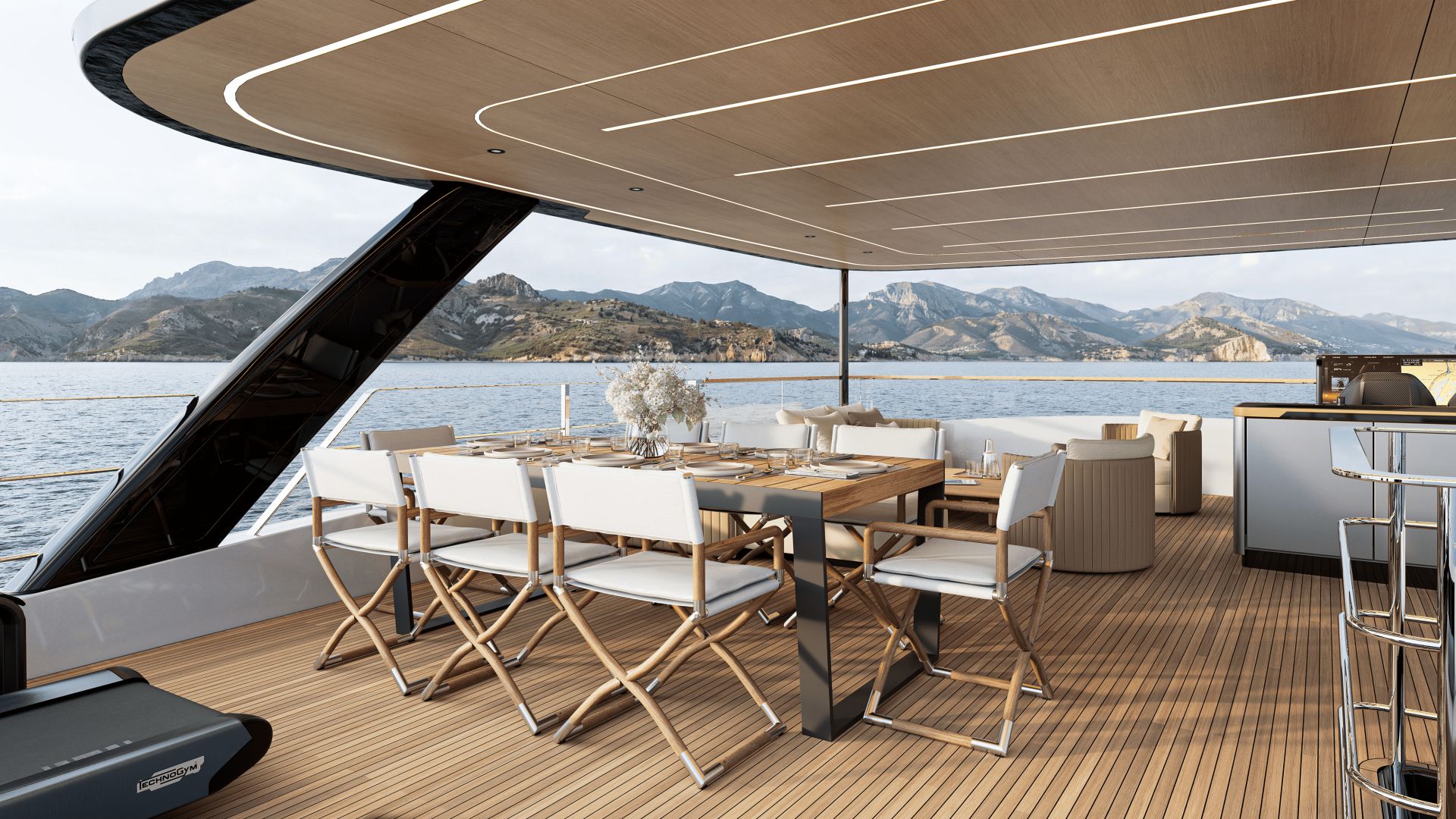MIM OCEAN 10 Sunreef Ultima 88 - flybridge alfresco dining
