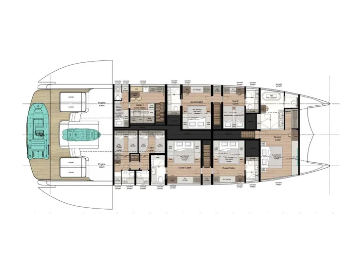 MIM OCEAN 10 Sunreef Ultima 88 - layout MIM OCEAN 10 Sunreef Ultima 88 - layout