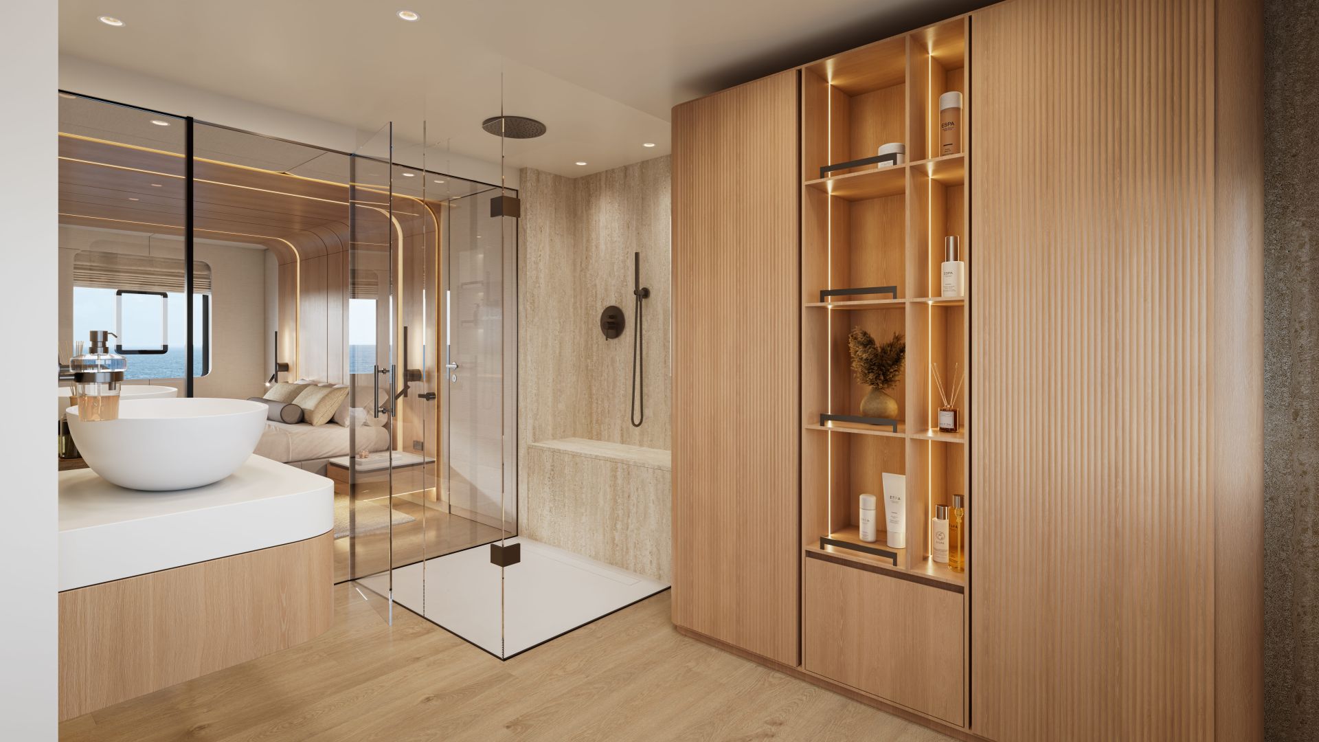 MIM OCEAN 10 Sunreef Ultima 88 - master cabin shower
