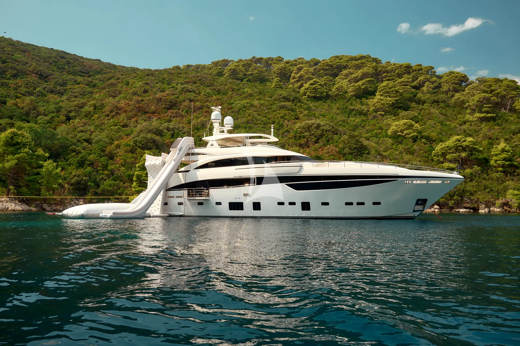 MIRAGE IV Princess 40m - anchored with the aerial shot