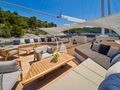 MARALLURE Custom Sailing Yacht 41m flybridge seating area