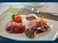 MISS KULANI Marlow Explorer Yacht Sashimi Lunch Dish