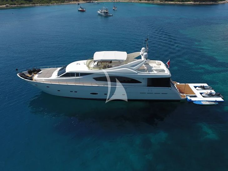 MISS KATARIINA Ferretti 880 - aerial shot MISS KATARIINA Ferretti 880 - aerial shot
