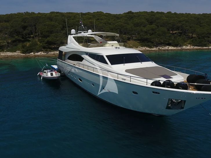 MISS KATARIINA Ferretti 880 - side profile MISS KATARIINA Ferretti 880 - side profile